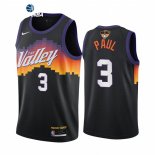 Camisetas NBA Phoenix Suns Chris Paul 2021 Finales Negro Ciudad