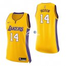 Camisetas NBA Mujer Brandon Ingram Los Angeles Lakers Amarillo Icon 17/18