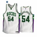 Camisetas NBA de Milwaukee Bucks Sandro Mamukelashvili 75th Blanco Ciudad 2021-22