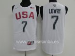 Camisetas NBA de Kyle Lowry USA 2016 Blanco