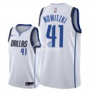 Camisetas NBA de Dirk Nowitzki Dallas Mavericks Blanco Association 2018