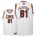 Camisetas de NBA Ninos Jose Calderon Cleveland Cavaliers 2018 Finales Blanco Association Parche