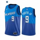 Camiseta NBA de Bobby Portis Milwaukee Bucks Nike Azul Ciudad 2020-21