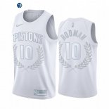 Camiseta NBA de Dennis Rodman Detroit Pistons Blanco 2020