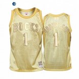 Camisetas de NBA Ninos Milwaukee Bucks Oscar Robertson Oro Hardwood Classics