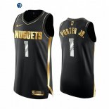 Camiseta NBA de Michael Porter Jr. Denver Nuggets Negro Oro 2020-21