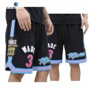 Pantalon NBA de Miami Heat Dwyane Wade Negro 2020
