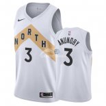 Camisetas NBA de OG Anunoby Toronto Raptors Nike Blanco Ciudad 18/19