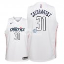 Camisetas de NBA Ninos Washington Wizards Tomas Satoransky Nike Blanco Ciudad 2018