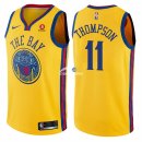 Camisetas NBA de Klay Thompson Golden State Warriors Amarillo Ciudad 17/18