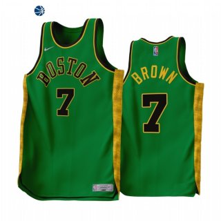 Camisetas NBA Earned Edition Boston Celtics NO.7 Jaylen Brown Verde 2022-23