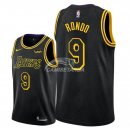 Camisetas NBA de Rajon Rondo Los Angeles Lakers Negro Ciudad 2018
