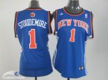 Camisetas NBA Mujer Amar.e stoudemire New York Knicks Azul Naranja