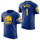 Camisetas NBA de Manga Corta JaVale McGee Golden State Warriors Azul 17/18