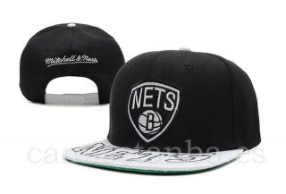 Snapbacks Caps NBA De Brooklyn Nets Negro Blanco