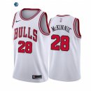 Camisetas NBA Nike Chicago Bulls NO.28 Alfonzo McKinnie Chicago Blanco Association 2021-22