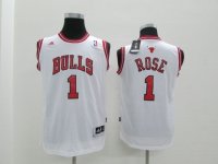 Camiseta NBA Ninos Chicago Bulls Derrick Rose Blanco