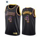 Camisetas NBA Earned Edition Los Angeles Lakers NO.4 D.J. Augustin Negro 2022