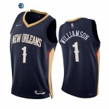 Camisetas NBA de New Orleans Pelicans Zion Williamson 75th Season Diamante Marino Icon 2021-22