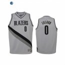 Camisetas de NBA Ninos Edición ganada Portland Trail Blazers Damian Lillard Gris 2021
