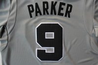 Camisetas NBA San Antonio Spurs 2013 Navidad Parker Gris