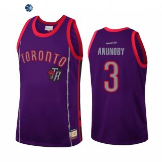 Camisetas NBA Toronto Raptors OG Anunoby Team Heritage Purpura Throwback
