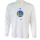 Camisetas NBA Manga Larga Golden State Warriors Blanco