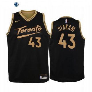 Camisetas de NBA Ninos Toronto Raptors Pascal Siakam Negro Ciudad 2021