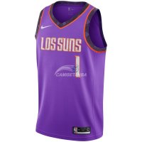 Camisetas de NBA Ninos Phoenix Suns Devin Booker Nike Púrpura Ciudad 18/19