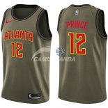 Camisetas NBA Salute To Servicio Atlanta Hawks Taurean Prince Nike Ejercito Verde 2018