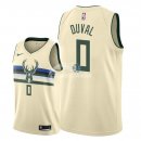 Camisetas NBA de Trevon Duval Milwaukee Bucks Nike Crema Ciudad 2018