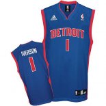 Camisetas NBA de Allen Iverson Detroit Pistons Azul