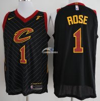 Camisetas NBA de Derrick Rose Cleveland Cavaliers 17/18 Negro