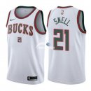 Camisetas NBA de Tony Snell Milwaukee Bucks Retro Blanco 17/18