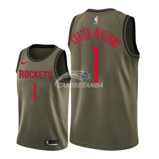 Camisetas NBA Salute To Servicio Houston Rockets Michael Carter Williams Nike Camuflaje Militar 2018