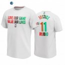 T-Shirt NBA Phoenix Suns Ricky Rubio Blanco 2020-21