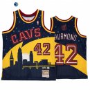 Camisetas NBA Cleveland Cavaliers NO.42 Nate Thurmond X BR Remix Oro Azul Hardwood Classics