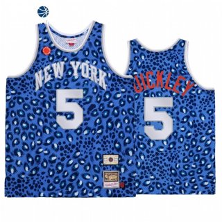 Camisetas NBA New York Knicks Immanuel Quickley Azul Throwback 2021