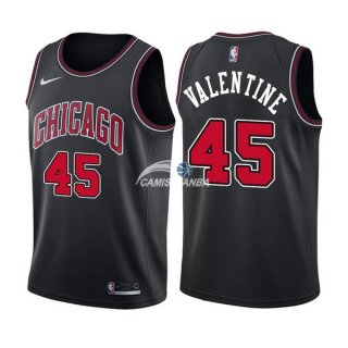 Camisetas NBA de Denzel Valentine Chicago Bulls Negro Statement 17/18