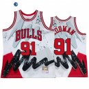 Camisetas NBA Chicago Bulls NO.91 Dennis Rodman Blanco Throwback 2022
