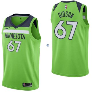 Camisetas NBA de Taj Gibson Minnesota Timberwolves Verde Statement 17/18