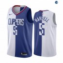 Camisetas NBA de Montrezl Harrell Los Angeles Clippers Azul Blanco Split Edition