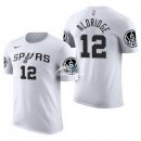 Camisetas NBA de Manga Corta LaMarcus Aldridge San Antonio Spurs Blanco 17/18