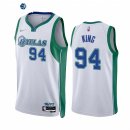 Camisetas NBA Nike Dallas Mavericks NO.94 George King 75th Season Blanco Ciudad 2021-22