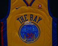 Camisetas NBA de Stephen Curry Golden State Warriors Amarillo Ciudad 17/18