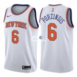 Camisetas NBA de Kristaps Porzingis New York Knicks Blanco Association 17/18