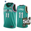 Camisetas NBA Nike San Antonio Spurs NO.11 Joshua Primo 50th Teal Ciudad 2022-23