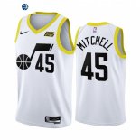 Camisetas NBA Nike Utah Jazz NO.45 Donovan Mitchell Blanco Association 2022-23