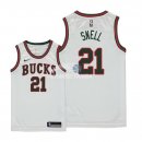 Camisetas de NBA Ninos Milwaukee Bucks Tony Snell Retro Blanco 2018