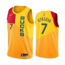 Camisetas NBA De Milwaukee Bucks Ersan Ilyasova Amarillo Ciudad 2019-20